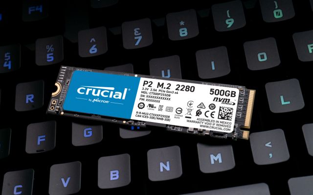 Disque SSD interne Crucial M.2 NVMe P2 1 To - Fnac.ch - SSD internes