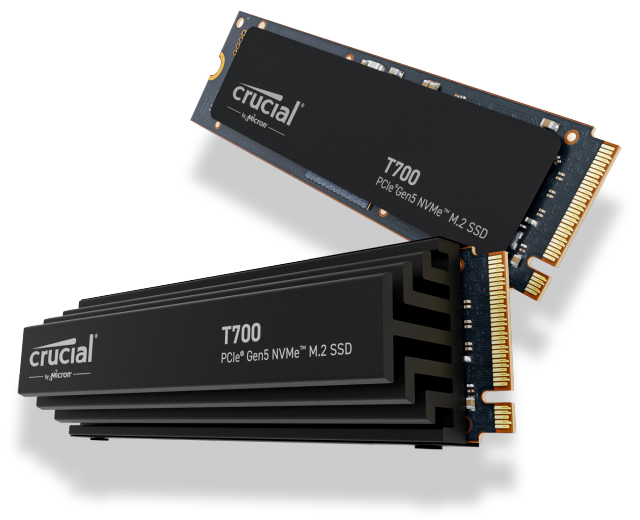 Crucial T700 4TB PCIe Gen5 NVMe M.2 SSD | CT4000T700SSD3 | Crucial UK